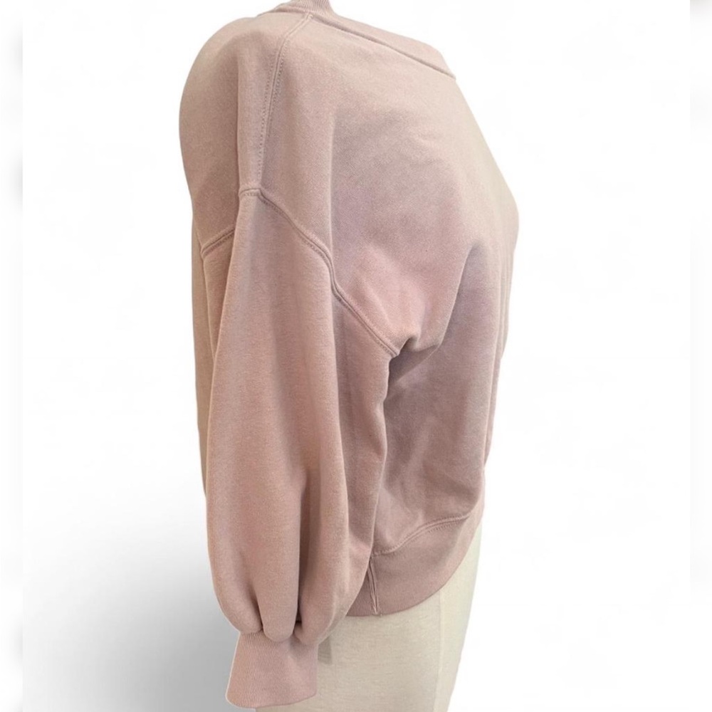 Abercrombie Blush pink Balloon 3/4 Sleeve Sweatshirt Size Small